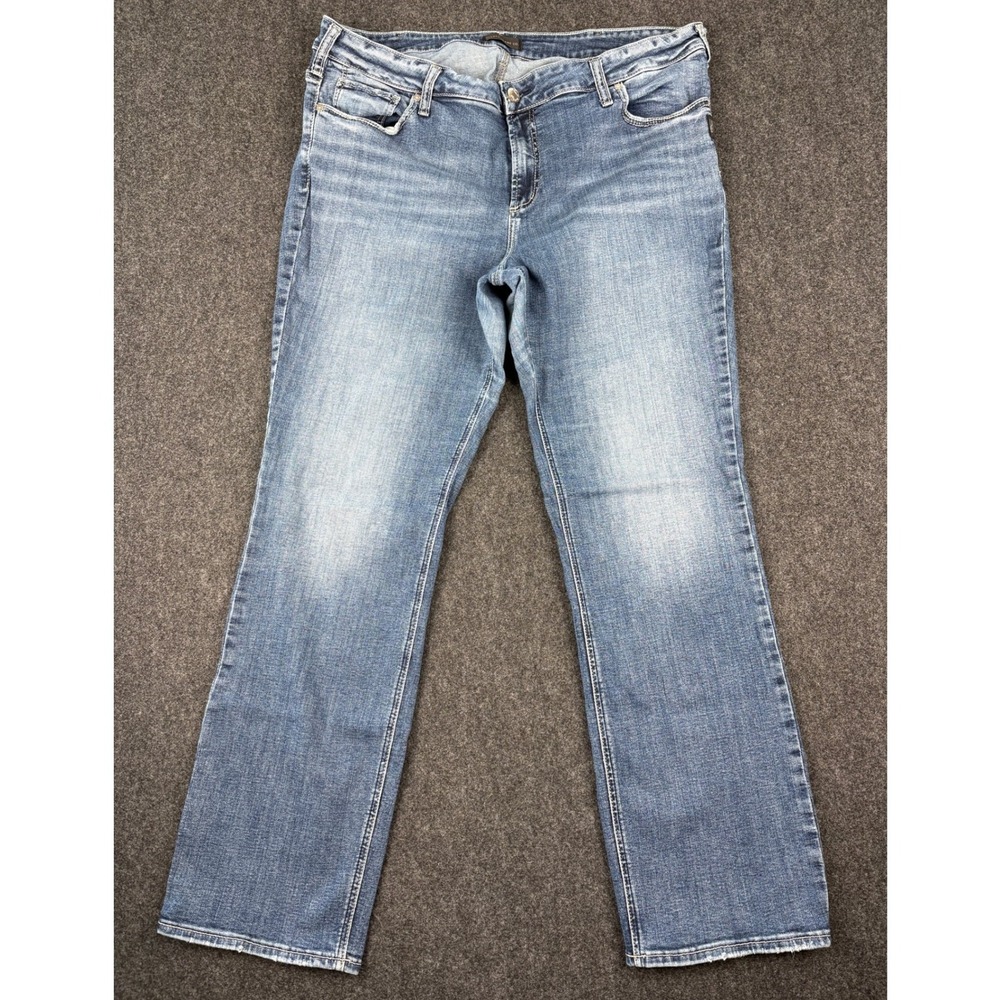 Silver Jeans Co Elyse Slim Boot Medium Wash Denim Jeans Sz 20 L33 (39x31)
